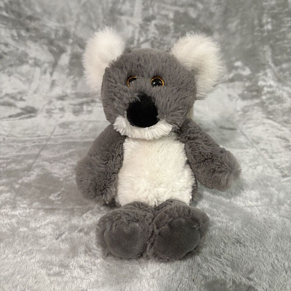 TY Attic Treasures Koala Plush Gray White Oscar Cuddlys Soft Toy Glitter 8"